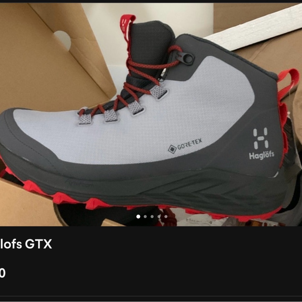 Haglöfs Men's GTX Athletic Shoes - Gray and Red